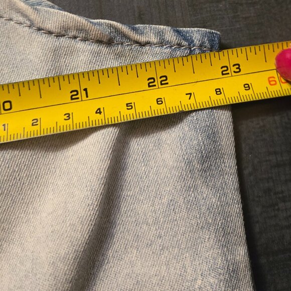 New Denim Star patchwork  Overall Jumpsuit Large / salopette - Picture 5 of 6